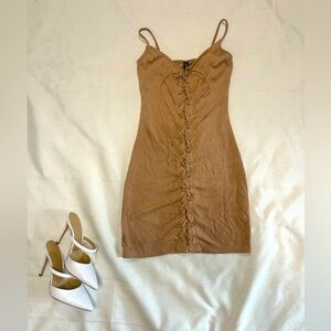 Windsor lace up dress